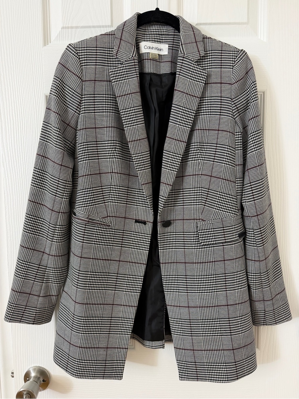 Calvin Klein Women’s Plaid Blazer